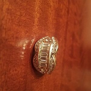 Diamonique Pave & Baquette Ring